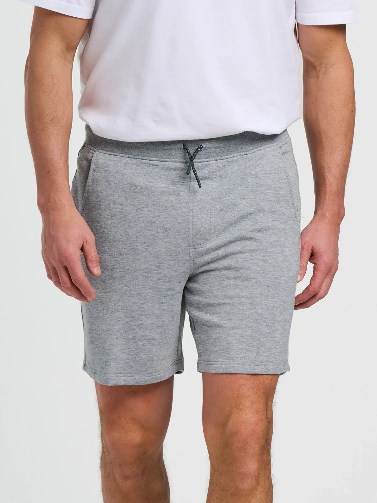Men's Bamboo Lightweight Fleece Short - Heather Grey