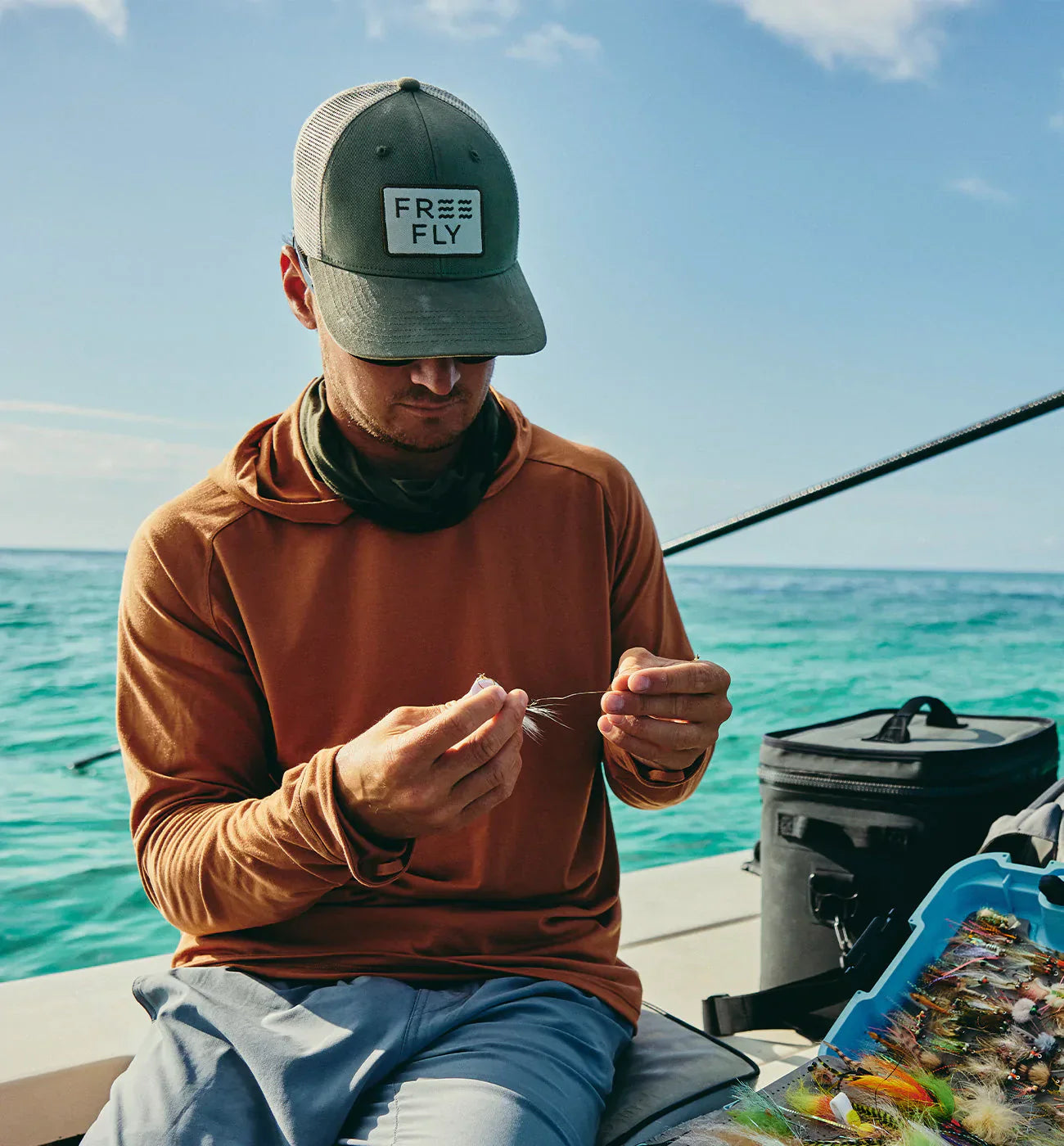 Wave Trucker Hat - Adobe